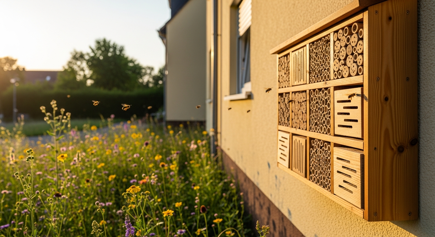 Effektive Nisthilfen für Wildbienen: Wichtige Aspekte für Bauherren
