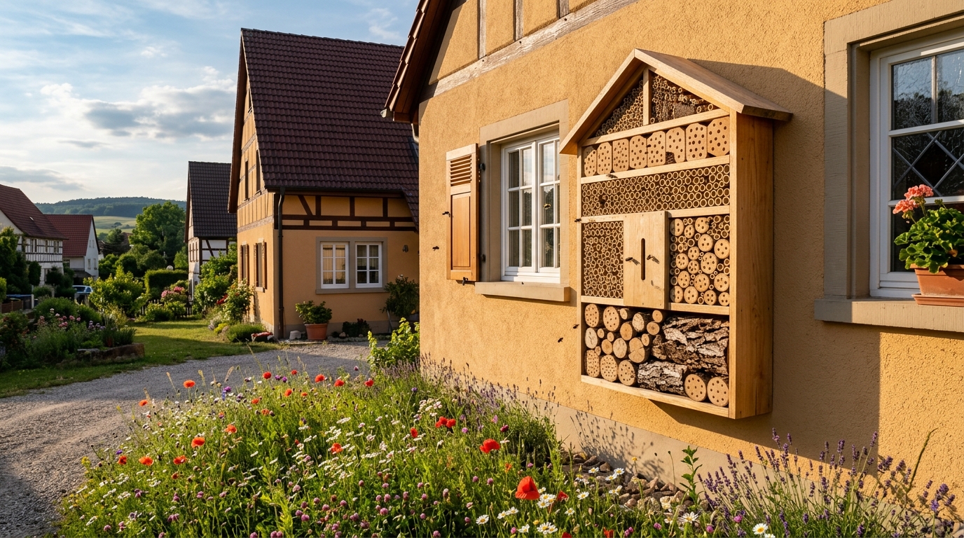 Bienensteine: Einfache Nisthilfen für Wildbienen in urbanen Räumen