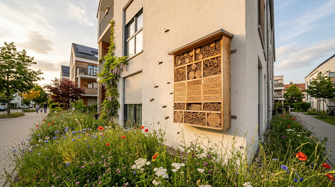 Nisthilfen für Wildbienen: Bienensteine als Beitrag zur urbanen Artenvielfalt