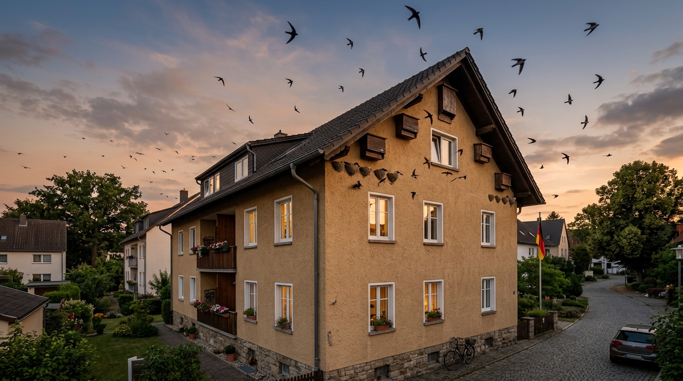 Gebäude als Kinderstube: Schutz für Mauersegler, Schwalben und Fledermäuse