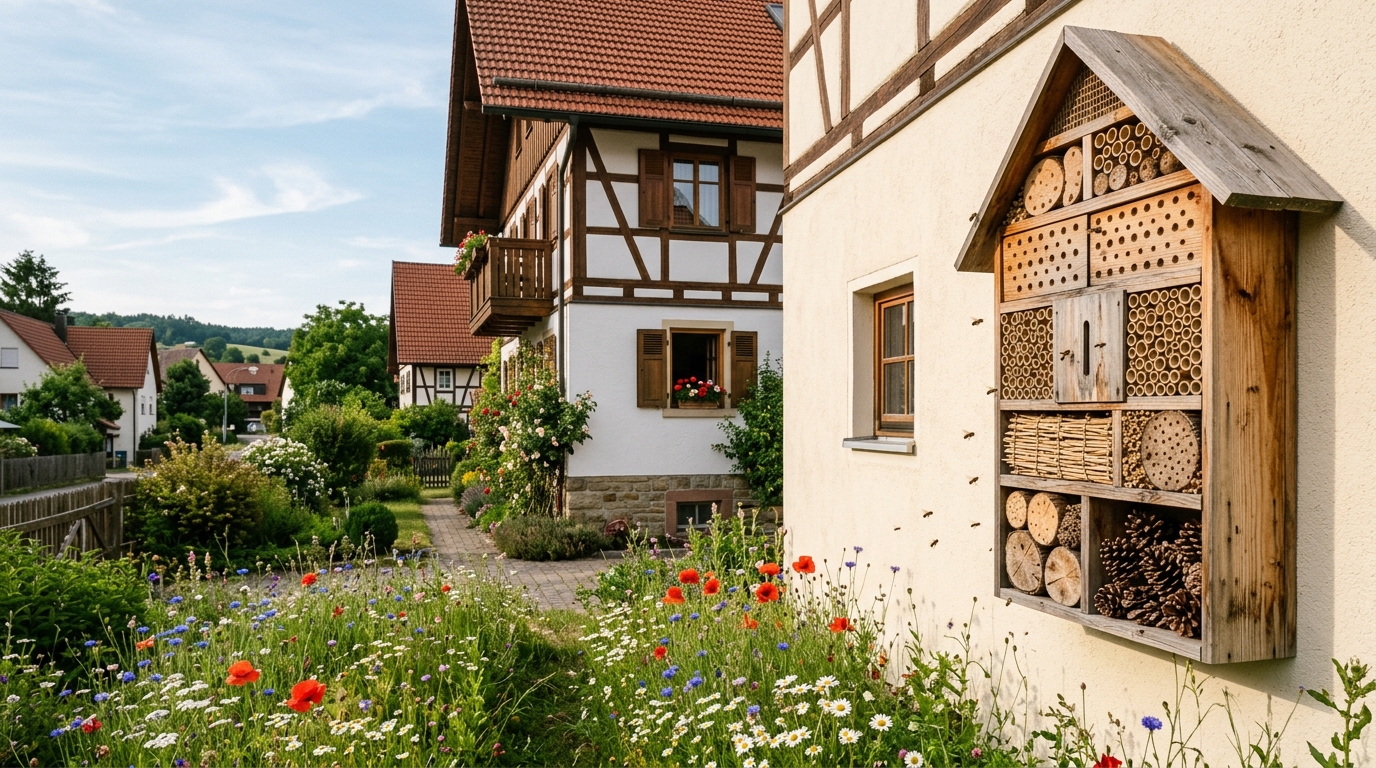 WiBiNi Mini: Wildbienen-Nisthilfe für nachhaltiges Bauen in Städten