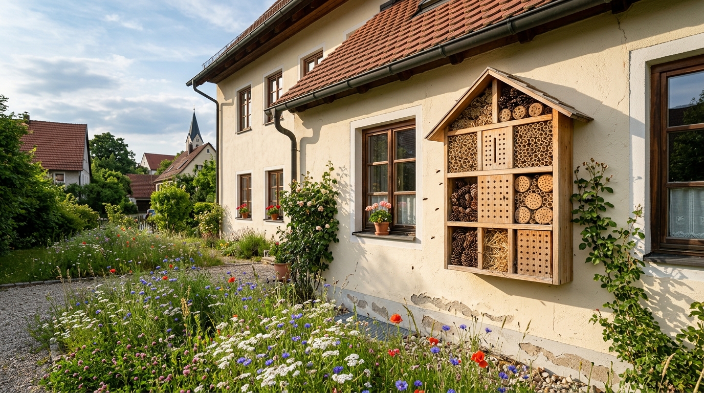 Wildbienen schützen: Der Bienenstein als Nisthilfe im urbanen Raum
