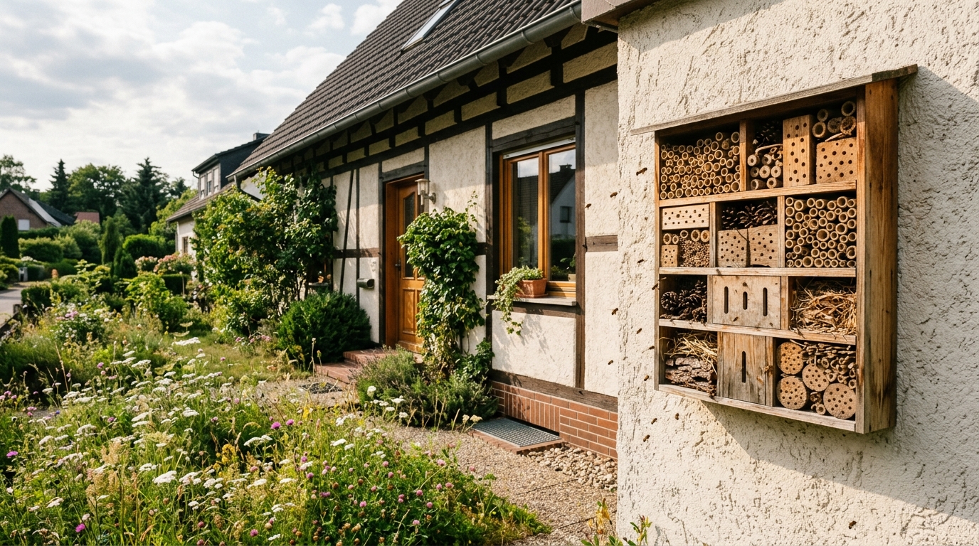 Wildbienen schützen: Der Bienenstein als Nisthilfe im urbanen Raum