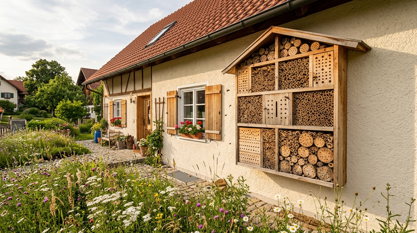 Wildbienen-Nisthilfen effektiv gestalten: Praktische Tipps für Bauherren