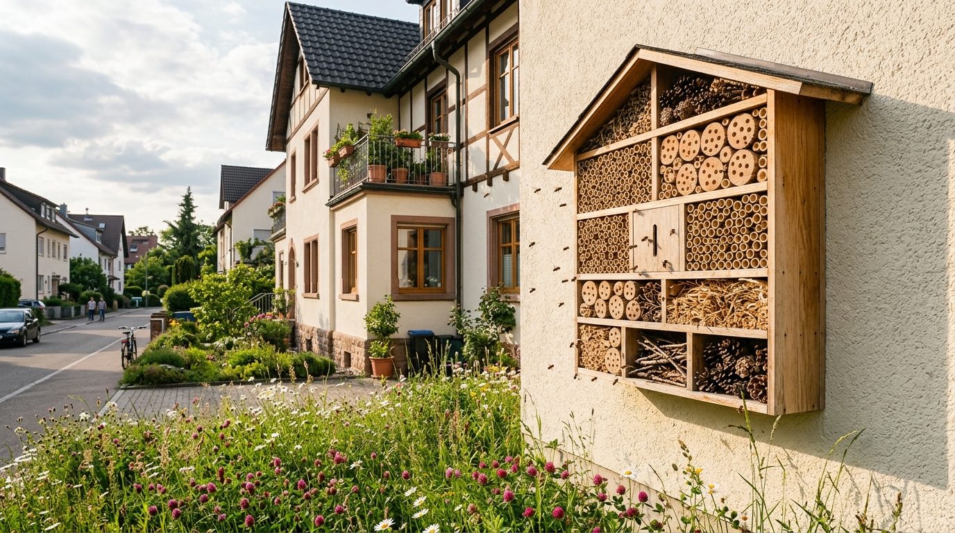 Wildbienen-Nisthilfen: Effektive Gestaltung für urbane Räume