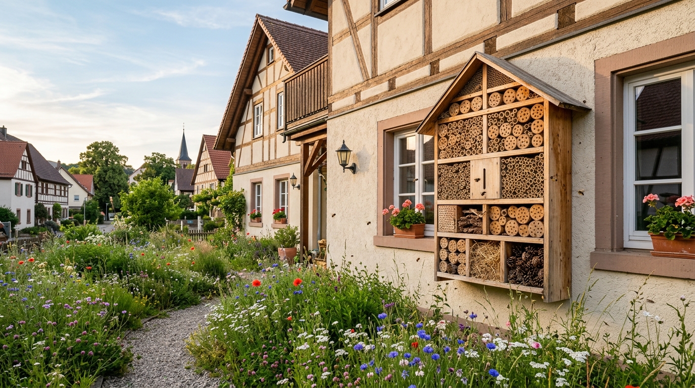 Wildbienen-Nistplätze in urbanen Projekten: Einfache Lösungen für Bauherren