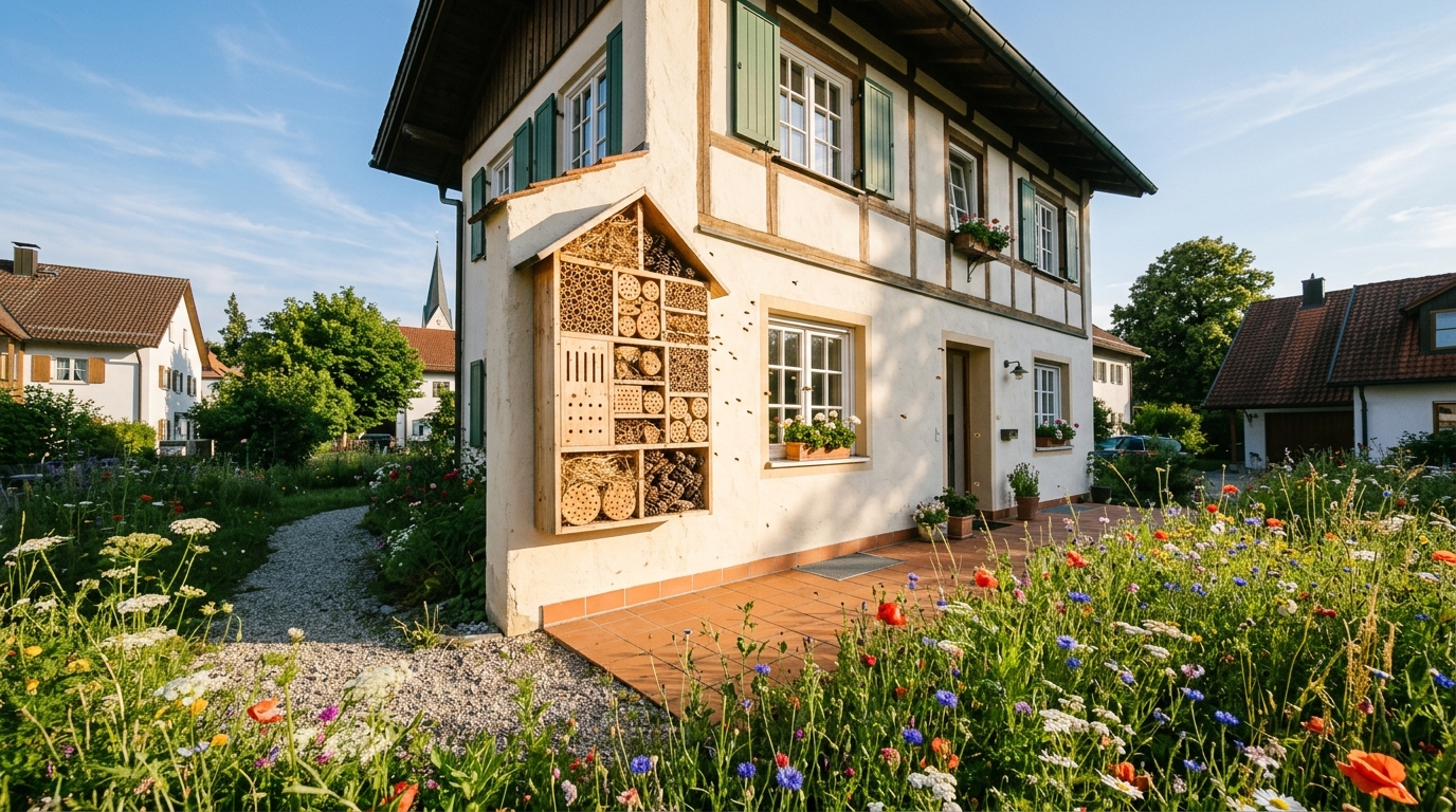 Wildbienen in der Stadt: Nisthilfen für mehr Artenvielfalt im Garten