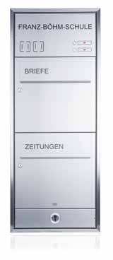 RENZ Mauerdurchwurf Aluminium Modul-Front